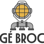 Logo Gé Broc représentant un robot lampe avec Gébroc en dessous